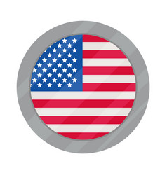 Usa Flag Button