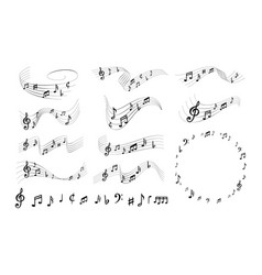 Sheet Music Notes Elegant Musically Lines