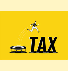 Tax Evasion And Avoidance Concept Businessman