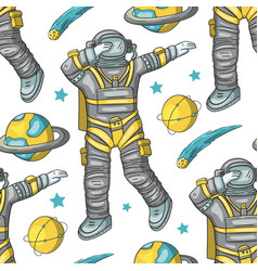 Astronaut Seamless Pattern