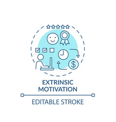 Extrinsic Motivation Concept Icon