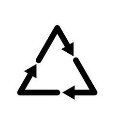 Icon Pet Pete Recycling Triangle Logo Black And