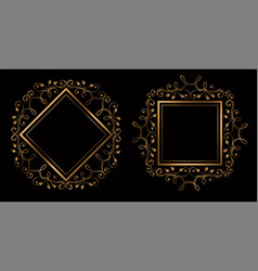 Lovely Wedding Ornamental Royal Frames With Text