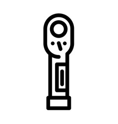 Torque Wrench Line Icon