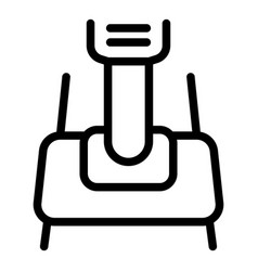 Floor Scrubbing Machine Icon Outline