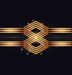 Abstract Gold Monogram Background In Gold