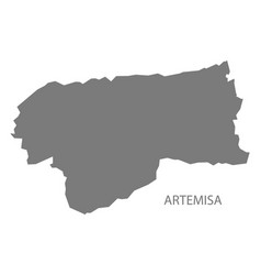 Artemisa Cuba Map Grey