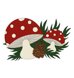 Death Cap Mushroom In Christmas