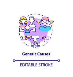 Genetic Causes Concept Icon