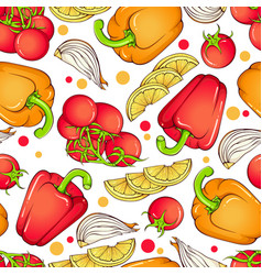 Healthy Food Seamless Pattern