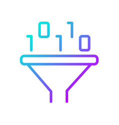 Filter For Data Mining Gradient Linear Icon