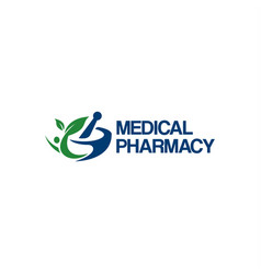 Modern Medical Pharmacy People Leaf Logo Design