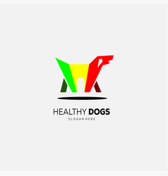 Pet Home Design Logo Colorful Template Symbol