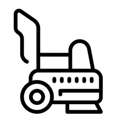 Automatic Floor Scrubber Icon Outline