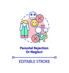 Parental Rejection And Neglect Concept Icon