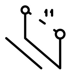 Plan Path Icon Outline Travel Plane