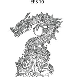 Chinese Style Dragon Statue