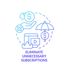 Eliminate Unnecessary Subscriptions Blue Gradient