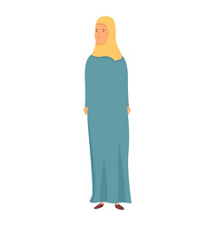 Islam Clothes Icon Cartoon Muslim Fashion