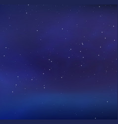 Night blue starry sky star galaxy background Vector Image