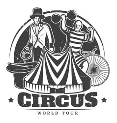 Monochrome Vintage Circus Template