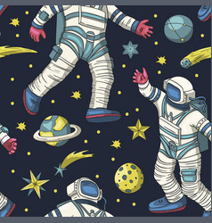 Astronaut Seamless Pattern