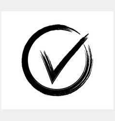 Tick Icon Check Mark Clipart Grunge Yes Symbol