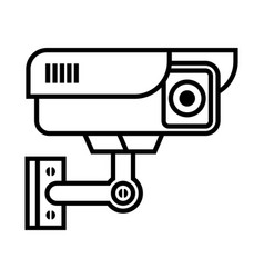 Linear Icon Of A Video Surveillance Camera