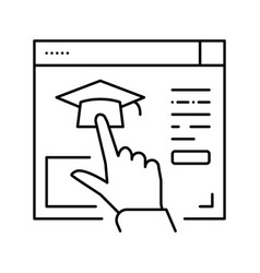 Link To Higher Education Resource Line Icon