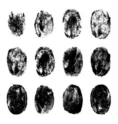 Finger Prints Human Realistic Black Ink