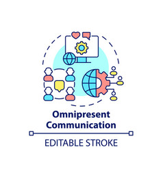 Omnipresent Communication Concept Icon