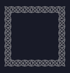 Flat Design Celtic Frame