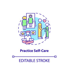 Practice Self-care Concept Icon