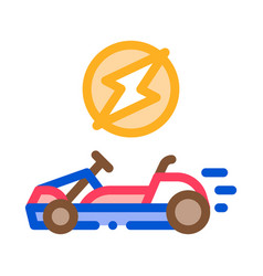 Electric Kart Color Icon