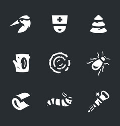 Set Of Woodpecker Icons