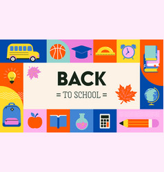 Vibrant Color Back To School Background Concept