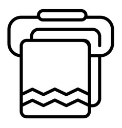 Morning Bath Towel Icon Outline Style