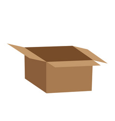 Open Cardboard Box For Mail Or For Moving