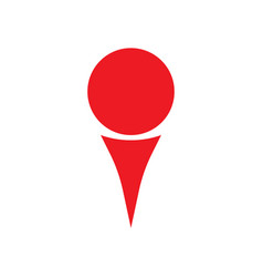 Red Golf Ball Solid Icon