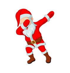 Cartoon Funny Dabbing Santa Claus