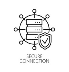 Secure Connection Content Delivery Network Icon