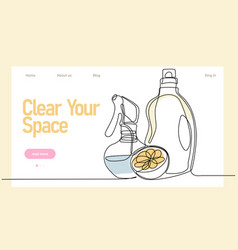 Home Cleaning Service Landing Page Design Concept