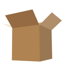 Open Long Cardboard Box For Mail Or For Moving