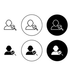 Personal Assessment Icon Set Man Appraisal