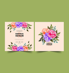 Beautiful Floral Wedding Invitation Template