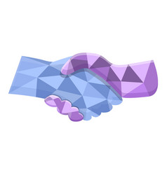 Diamond Trust Icon Cartoon Business Hand