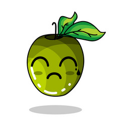 Emoji Green Apple Sad