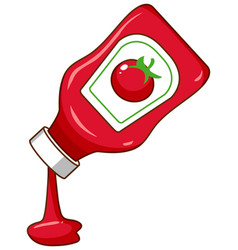 Ketchup Bottle On White Background