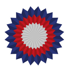 Rosette With Flag Us Color