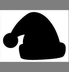 Santa Hat Silhouette Art